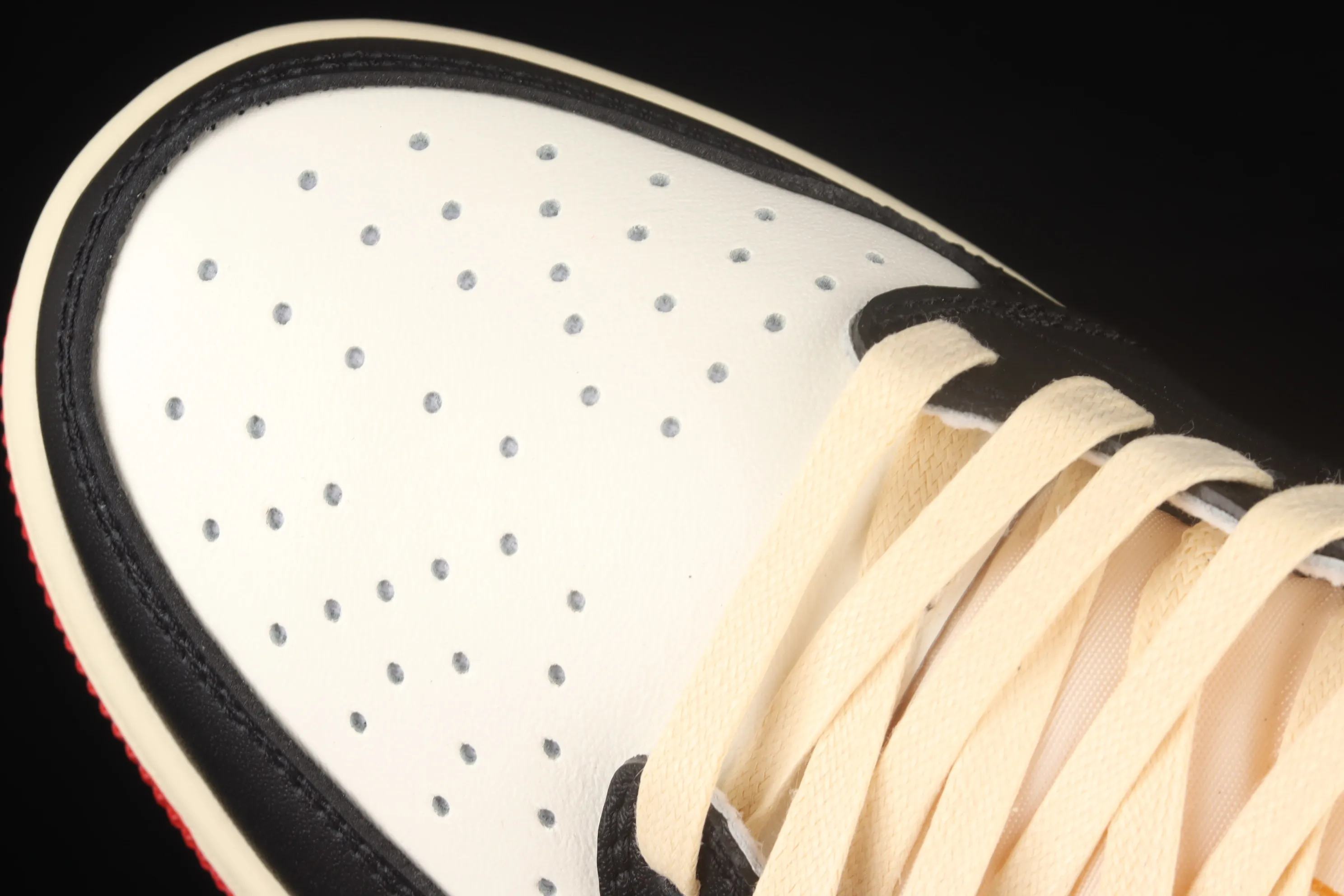 All categories Air Jordan Jordan series basketball shoes Air Jordan 1 Low Travis Scott x Air Jordan 1 Low AJ1 Joe 1 black and white red inverted low-top cultural sneakers DM7866-140